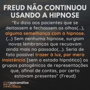 o que diz Freud sobre a hipnose