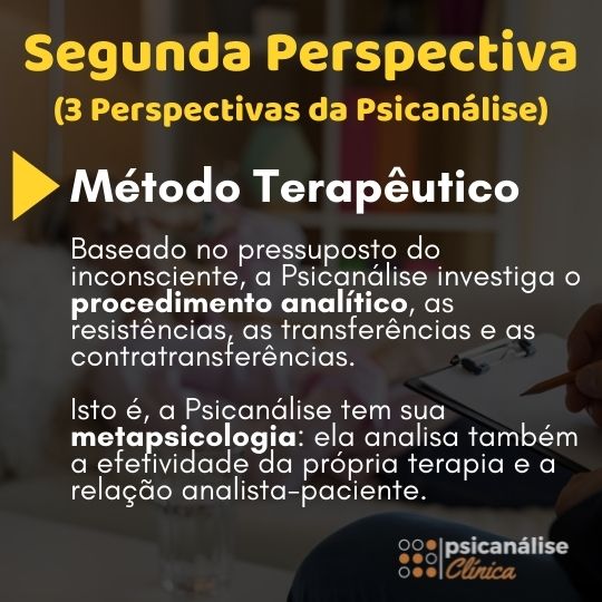 método terapêutico da psicanálise