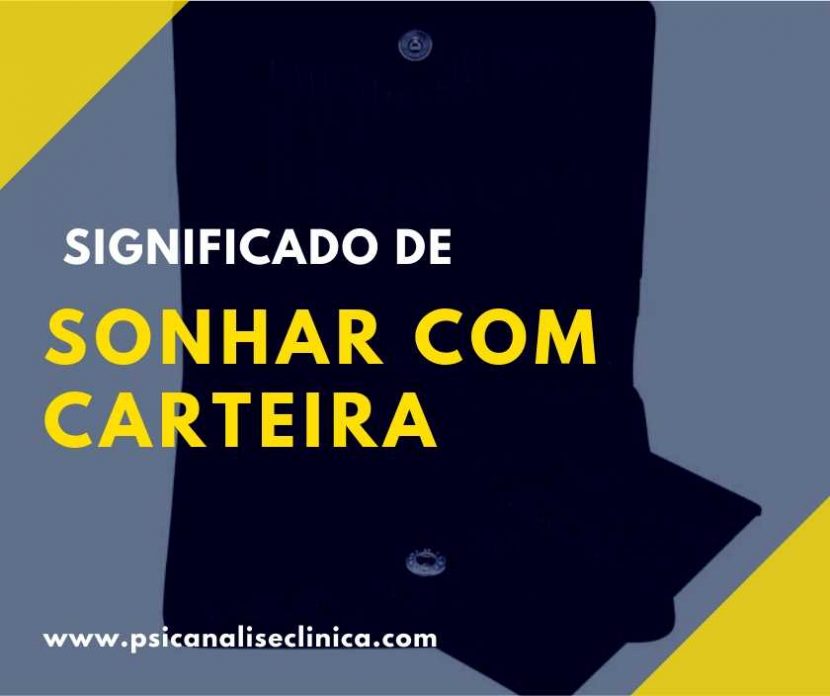 sonhar com carteira