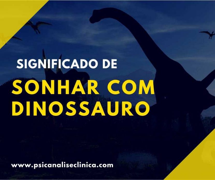 sonhar com dinossauro