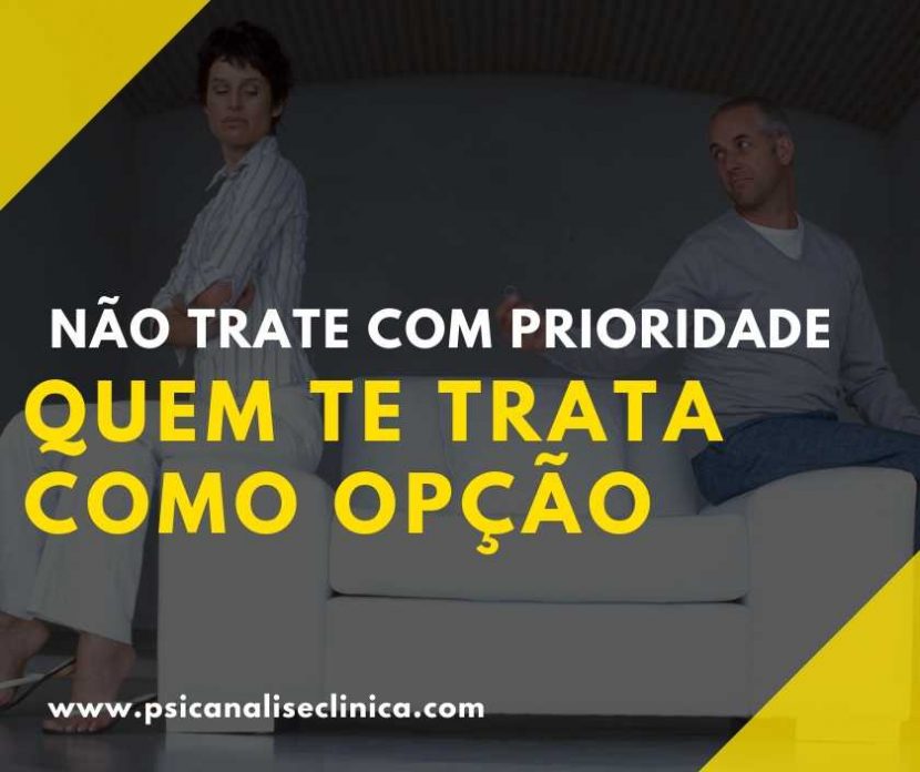 não trate com prioridade