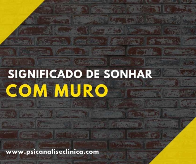 sonhar com muro