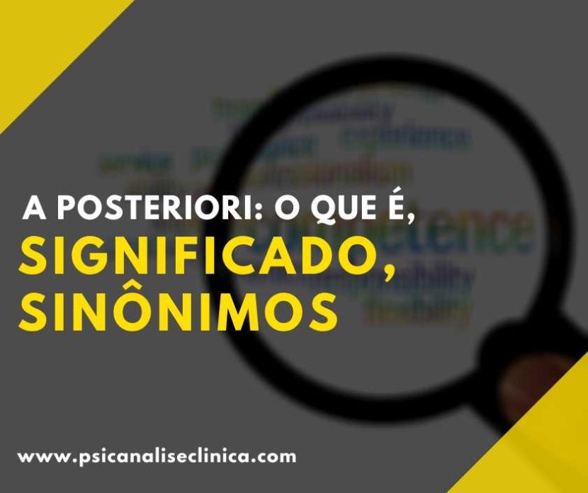 a posteriori