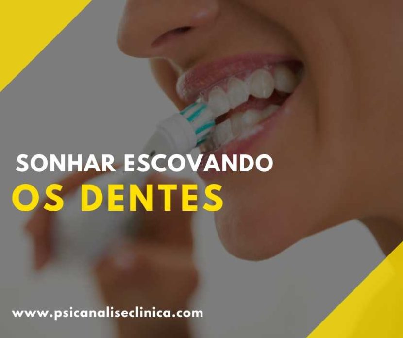 sonhar escovando os dentes