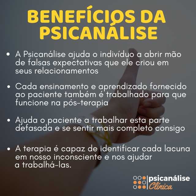 benefícios da psicanálise resumo