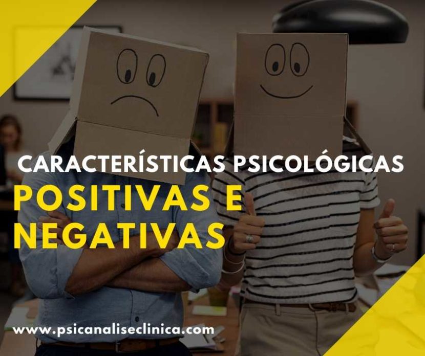 características psicológicas positivas e negativas - listagem