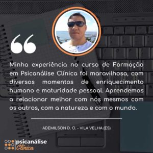 curso formação psicanálise clínica depoimento vila velha es