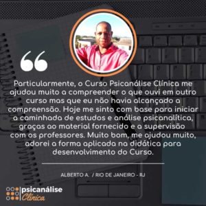 rio de janeiro rj curso formação psicanálise depoimento alberto