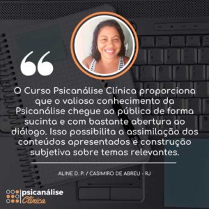 aline curso formação psicanálise clínica depoimento casimiro de abreu rj