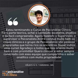 curso formação psicanálise clínica recomendação varginha mg