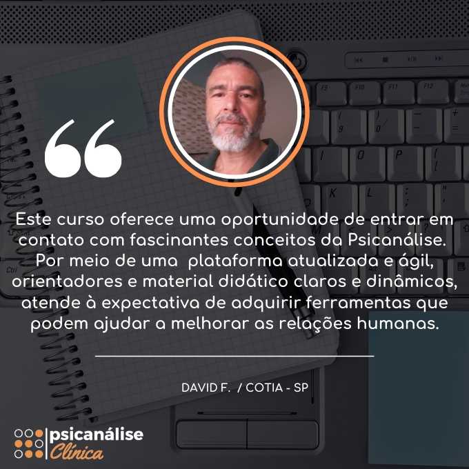 david curso formação psicanálise indicação cotia sp