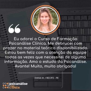 Depoimento aluna curso psicanálise clínica recife pe