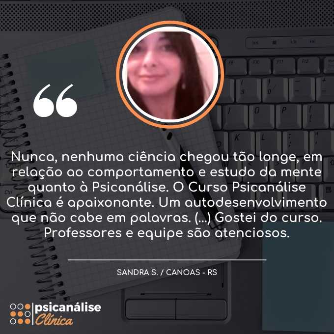 curso formação psicanálise clínica depoimento sandra