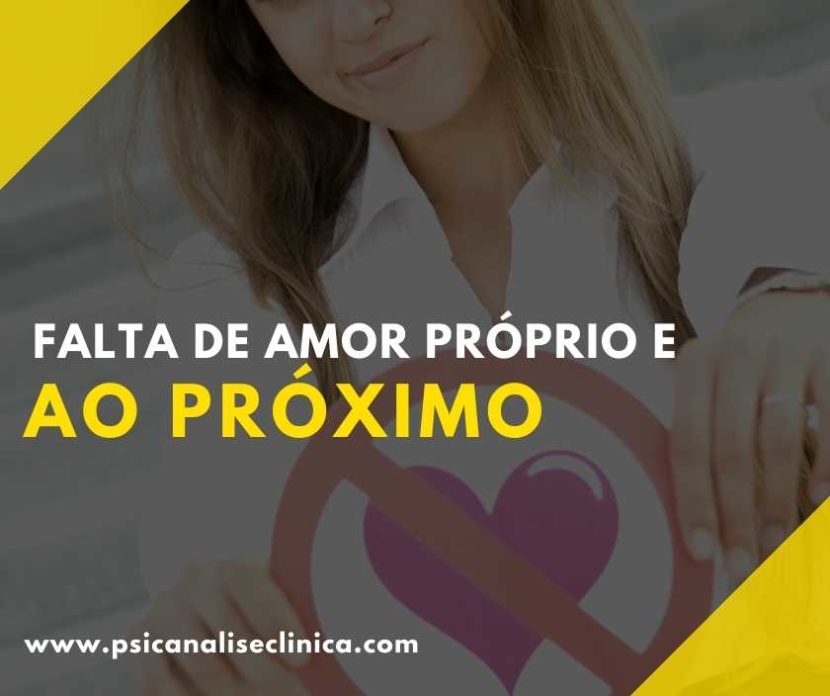 falta de amor ao próximo