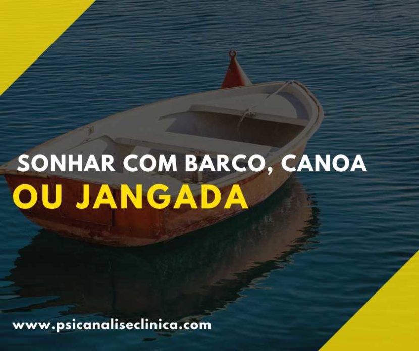 sonhar com canoa