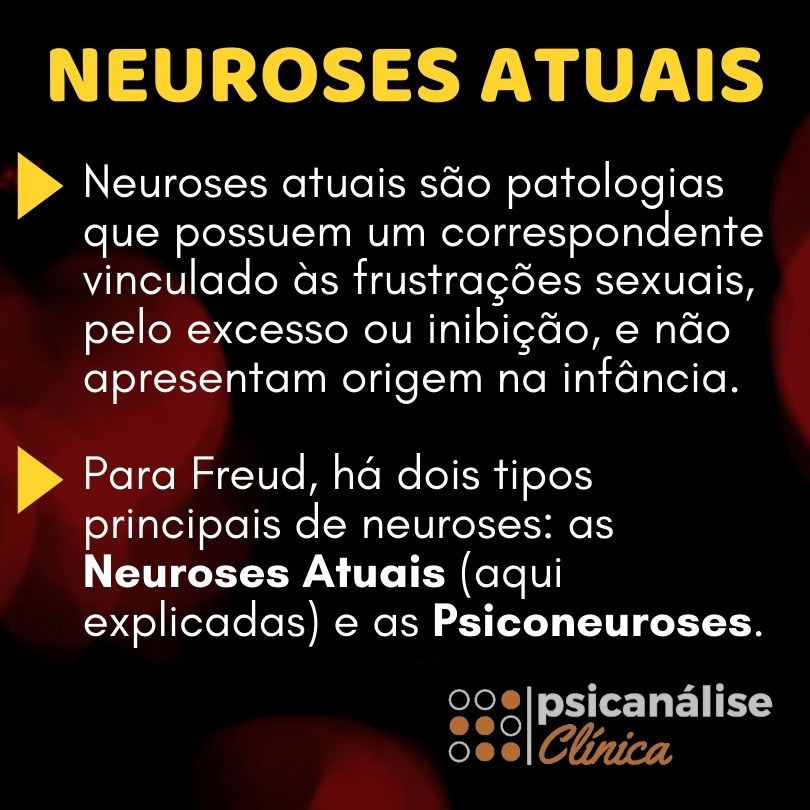 neuroses atuais, conceito em psicanálise (resumo)