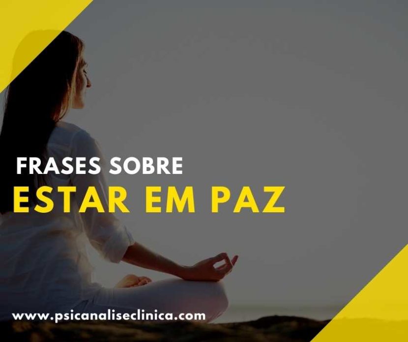 frases estar em paz