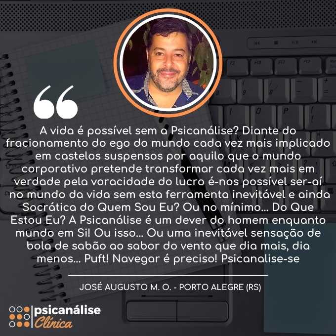 Depoimento Curso Psicanálise em Porto Alegre RS - José Augusto