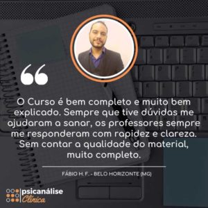 Curso Psicanálise EAD online MG - Fábio