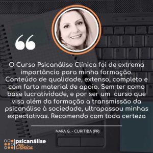 Depoimento Curso Psicanálise em Curitiba Paraná - Nara