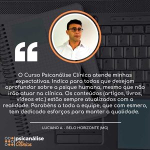 Curso Psicanálise online EAD MG - Luciano