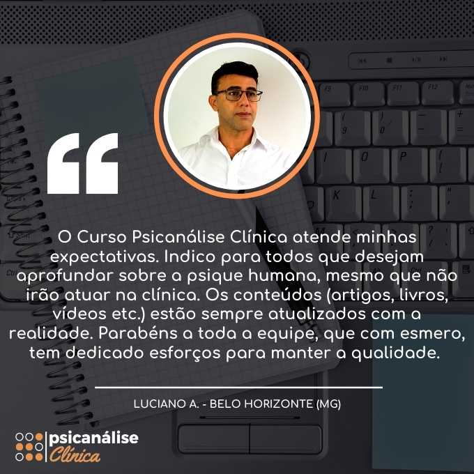 Curso Psicanálise online EAD MG - Luciano