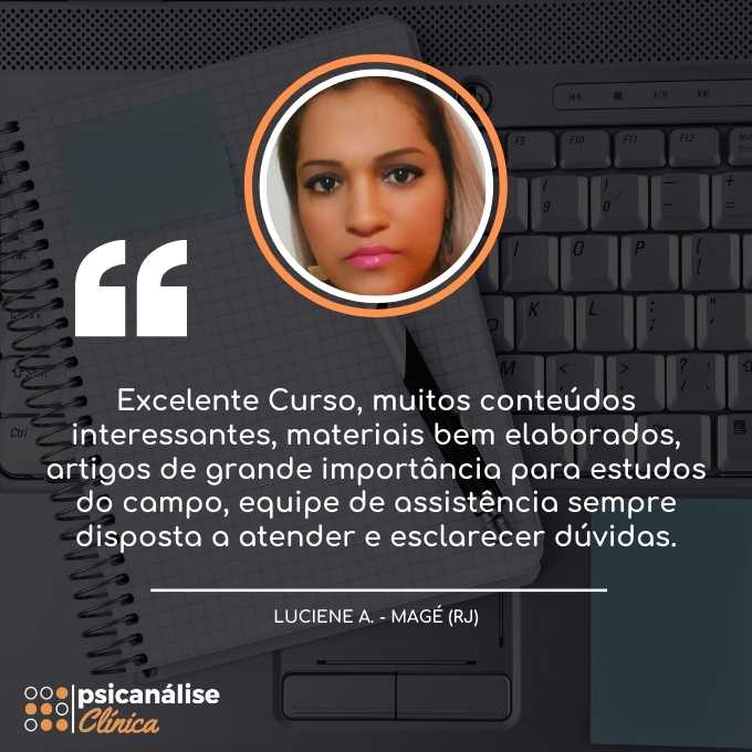 Curso Psicanálise em Magé RJ - Luciene