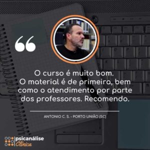 Curso Psicanálise Clínica Depoimento - Porto União Santa Catarina - Antonio