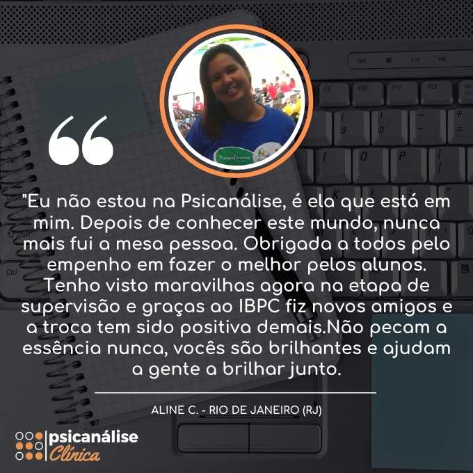 Psicanálise Clínica Curso RJ - Depoimento Aline