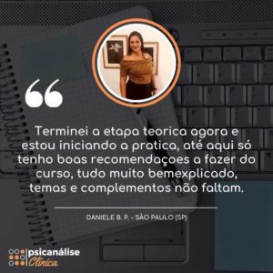 Psicanálise Clínica Curso Reclame Aqui - Depoimento Daniele - São Paulo SP