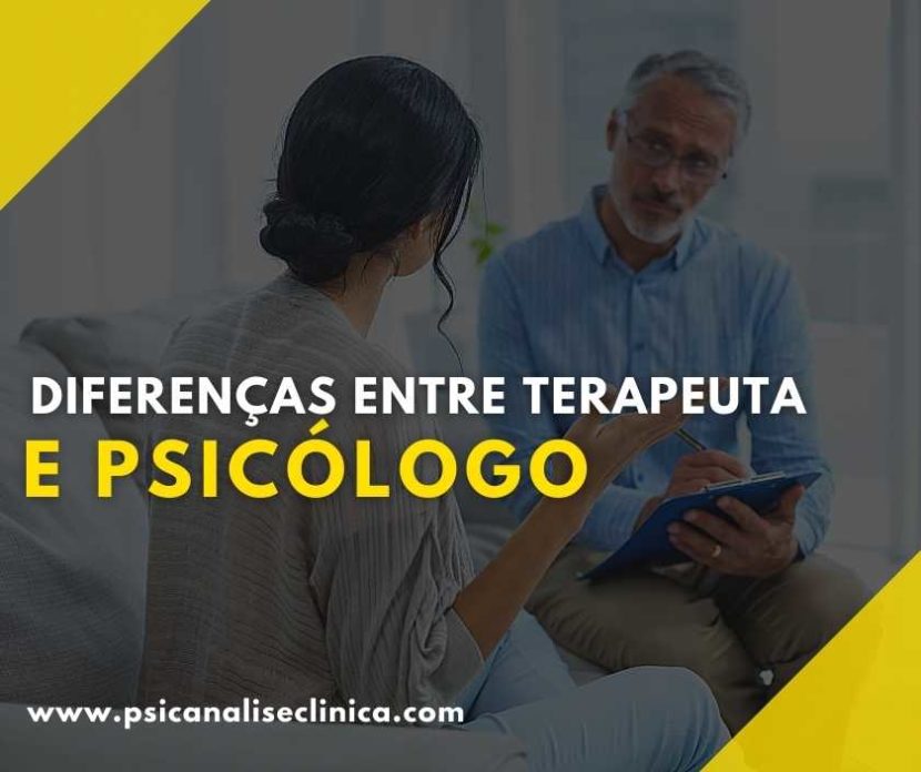 qual a diferença entre psicólogo e terapeuta