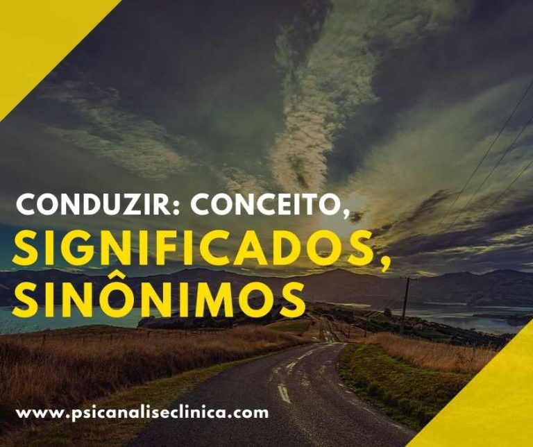 Conduzir: conceito, significados, sinônimos - Psicanálise Clínica