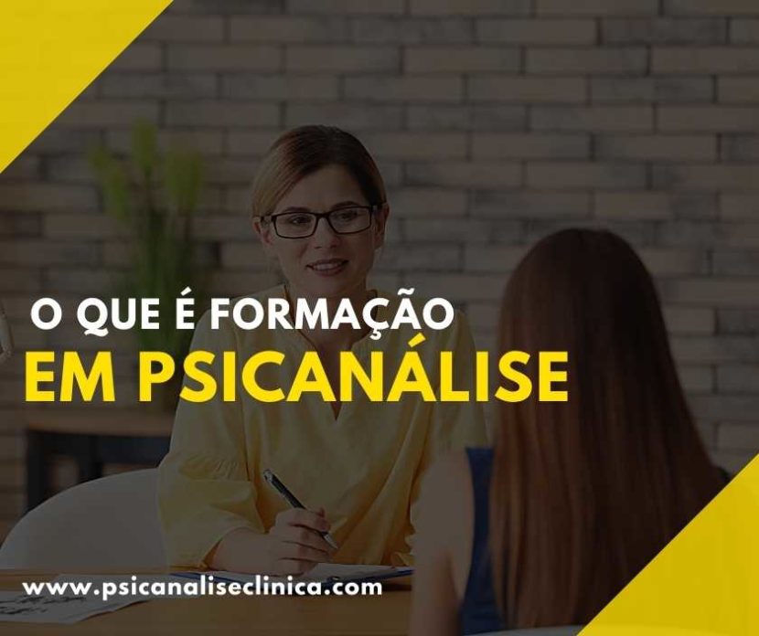 O que é formação em psicanálise