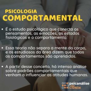 psicologia comportamental infográfico, resumo