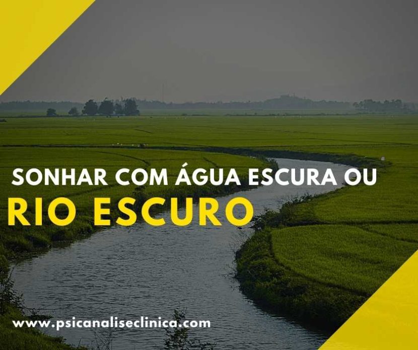 sonho com água escura parada