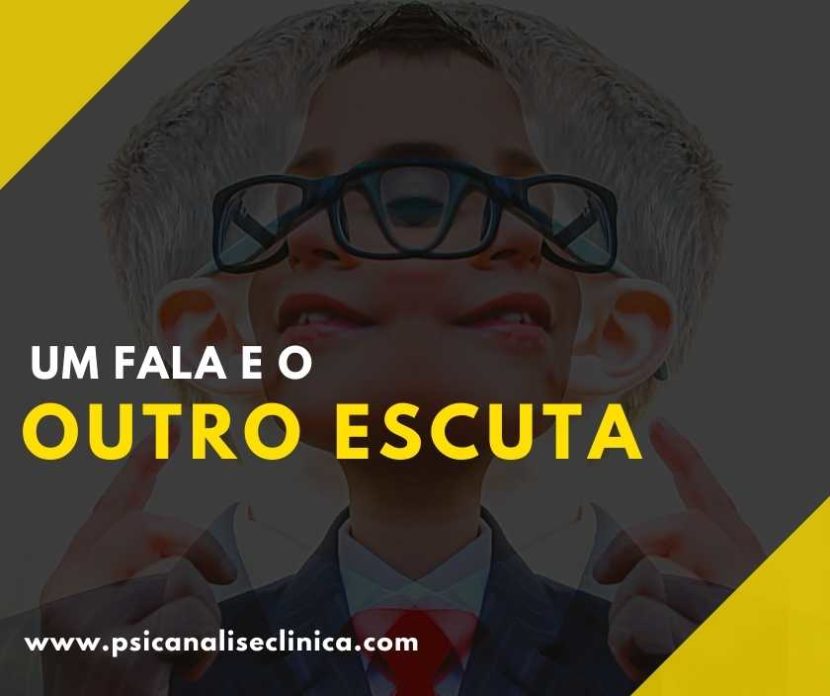 um fala e o outro escuta