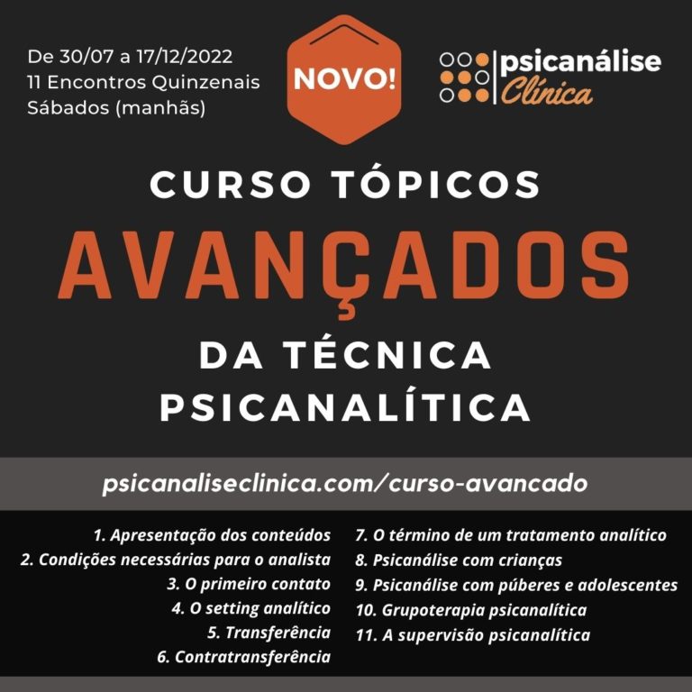 curso avançado tópicos psicanálise 2022