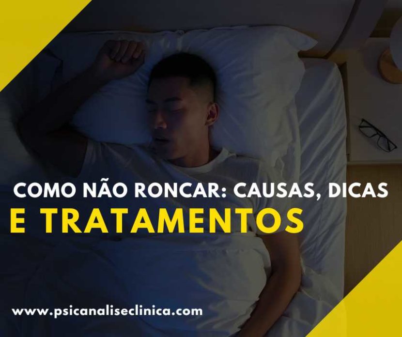 dicas para não roncar