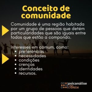 Conceito de comunidade resumo