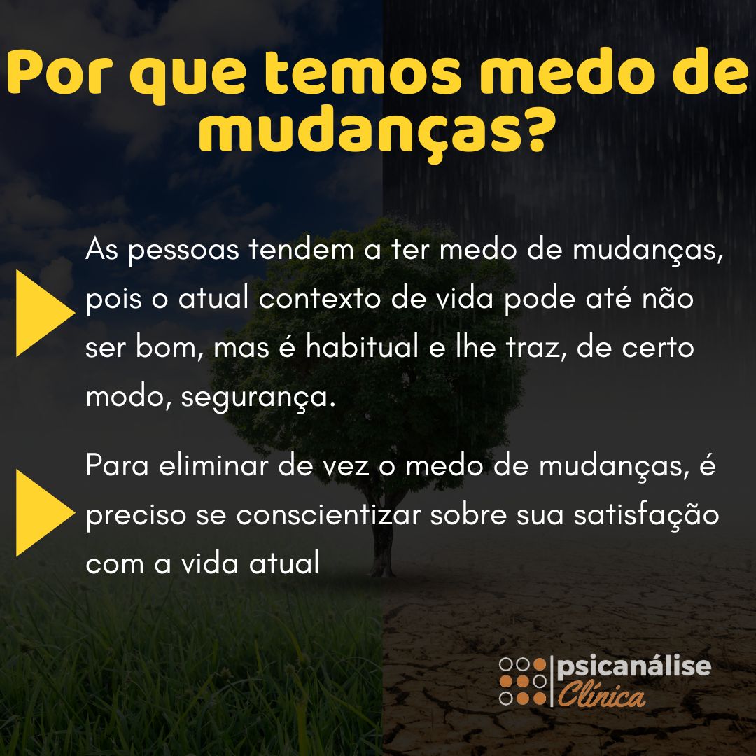 Medo de mudanças esquema