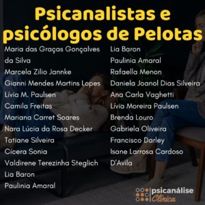 Psicanalistas e psicólogos de Pelotas Lista