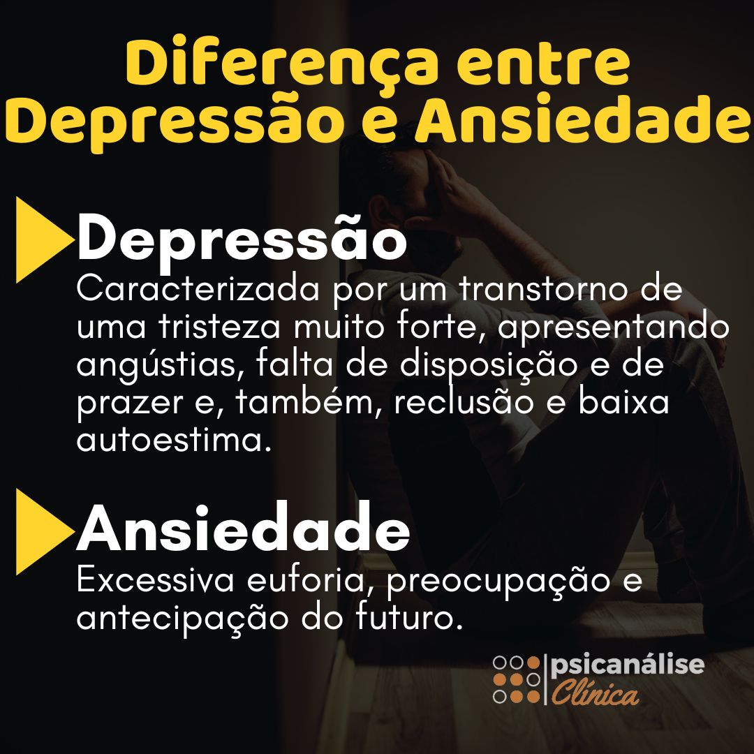 Diferença entre depressão e ansiedade