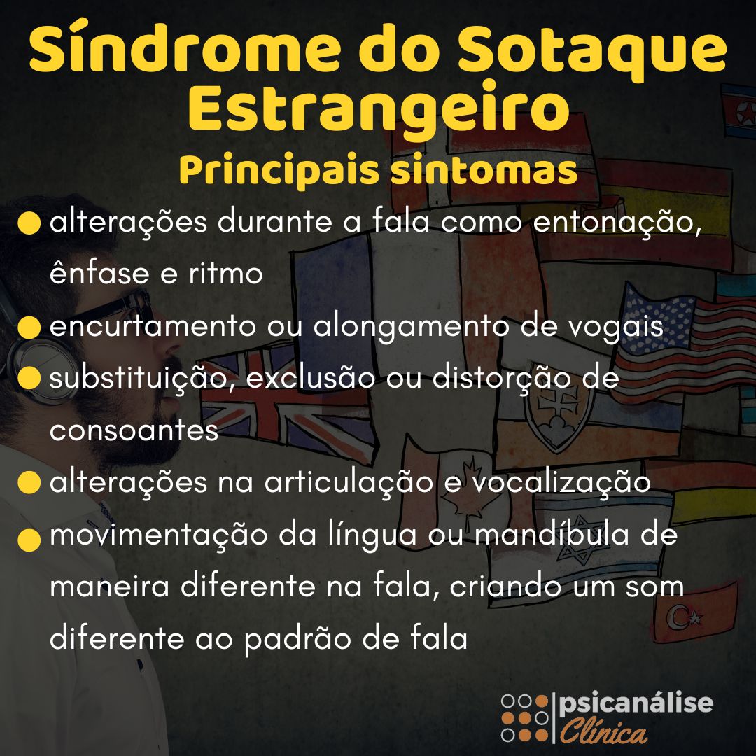 Síndrome do sotaque estrangeiro resumo sintomas