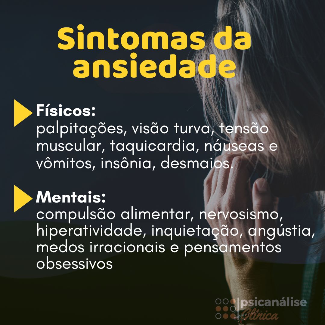 Sintomas da ansiedade resumido