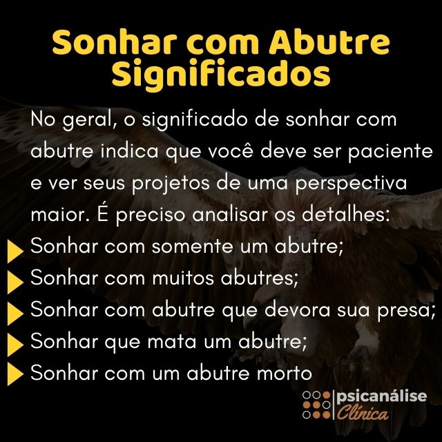 Sonhar com Abutre Resumido