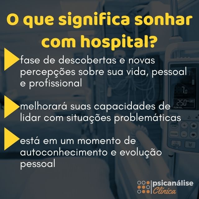 Sonhar com hospital resumo