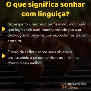 Sonhar com linguiça resumido