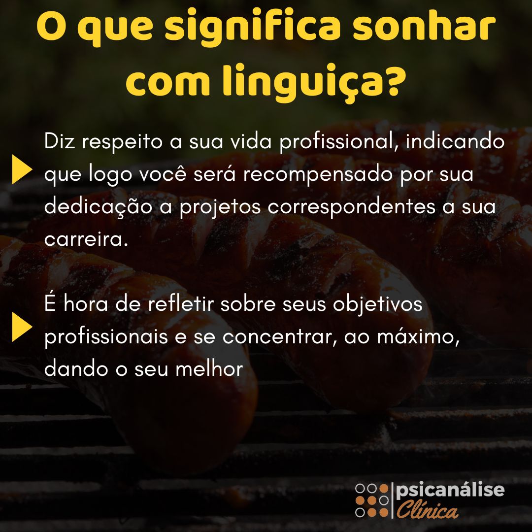 Sonhar com linguiça resumido