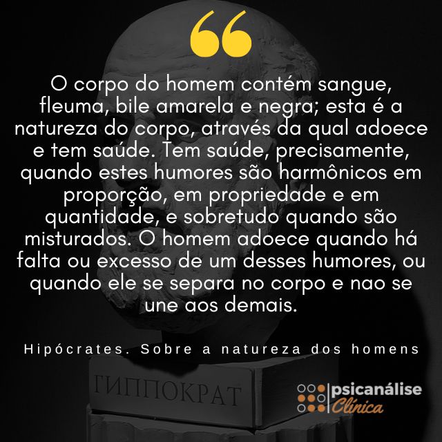 Teoria dos Humores Citação