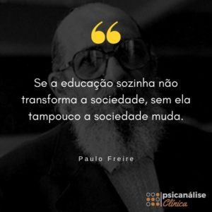 Frase de Paulo Freire Frase
